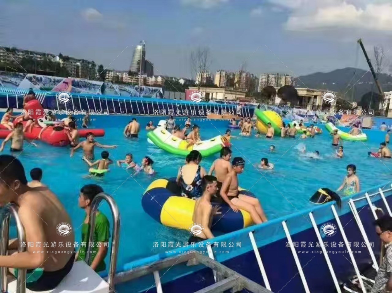 湛江水上乐园支架泳池